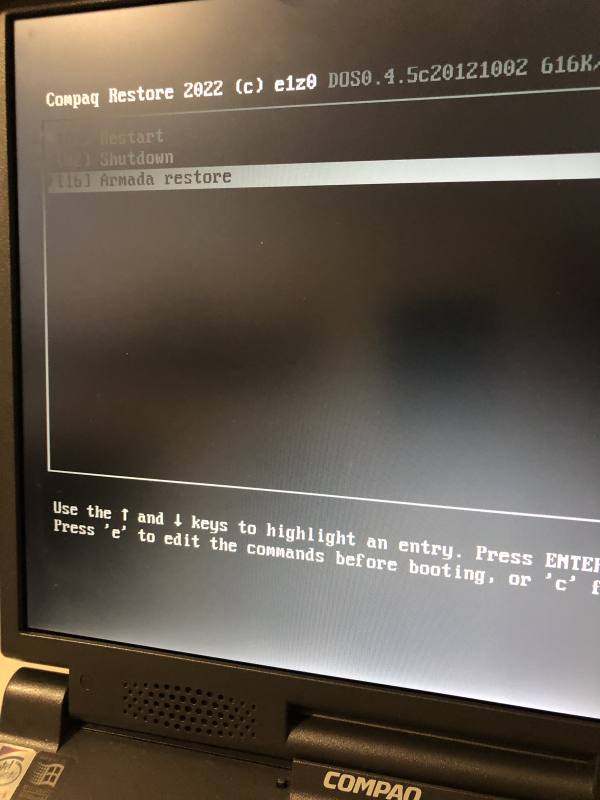 Compaq armada 7800 3333