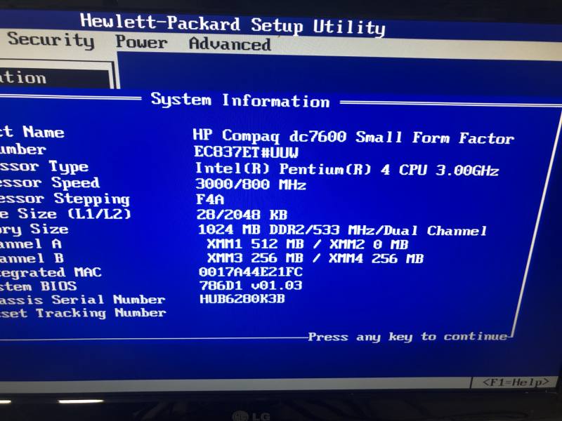 Hp compaq dc7600 img 9047