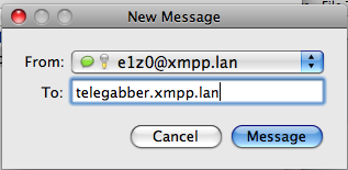 Pav9 macospcc xmpp write message
