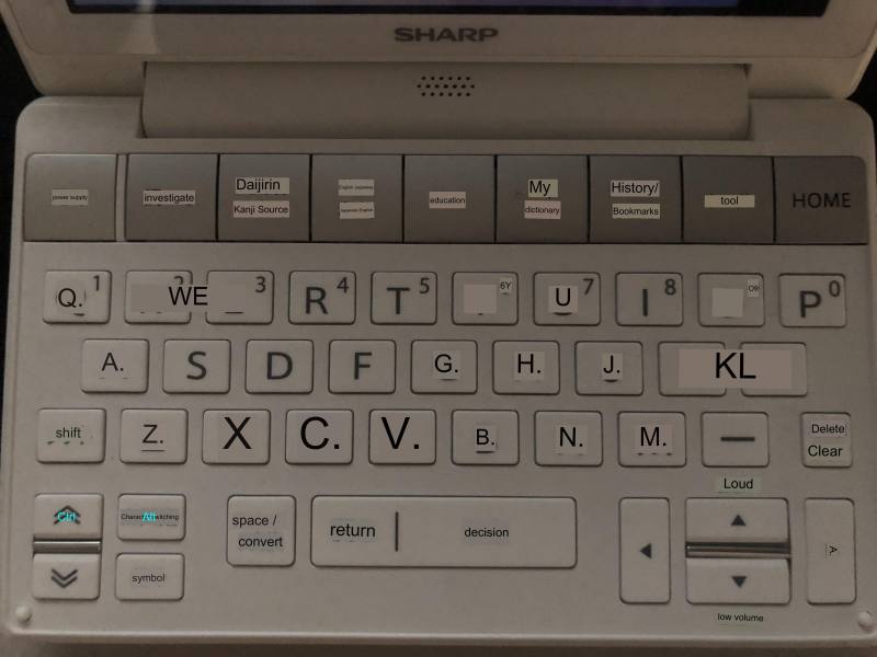 Sharp-brain-pw-sa2 keyboard-translated