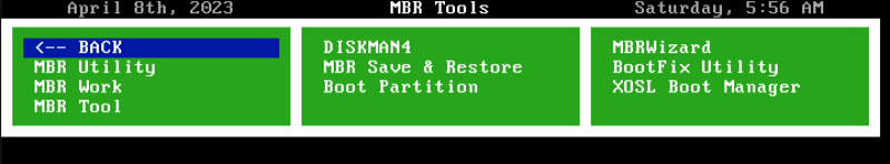 Udbcd mbrtools