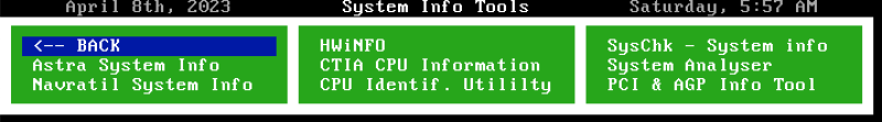 Udbcd sysinfo