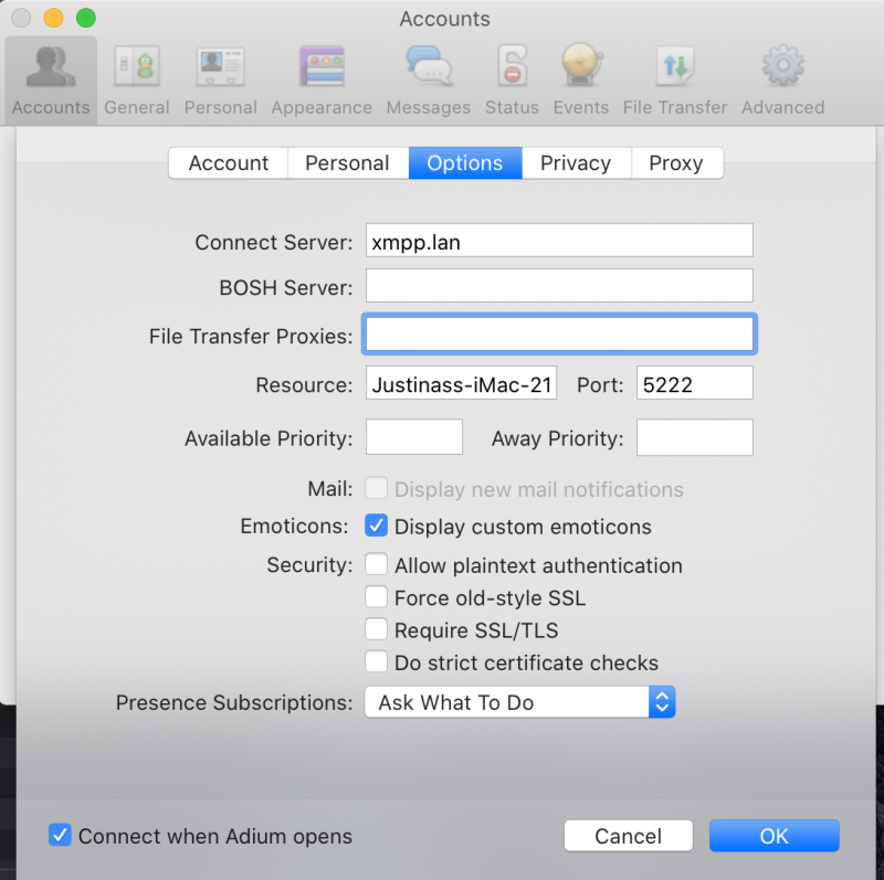 Xmpp adium pav8